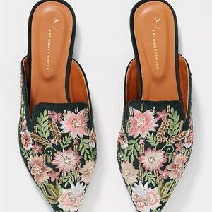 Anthropologie Secret Garden Mules | Size 8